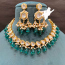 Everlasting Quality Jewels Graceful Kundan Stone And Beads Necklace Set