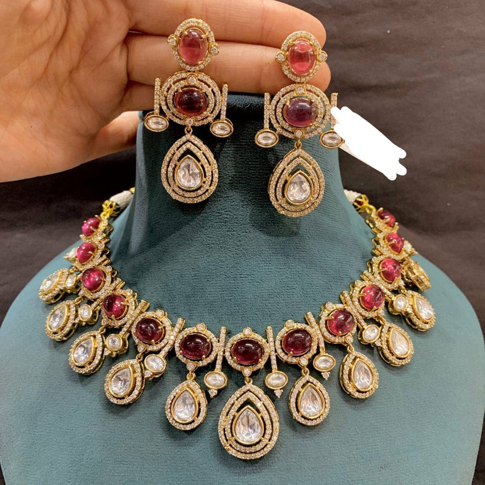 Everlasting Quality Jewels Graceful Pota Stone Necklace Set