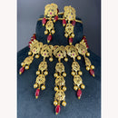 Everlasting Quality Jewels Royal Pota Stone And Beads Choker Necklace Set