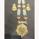 Everlasting Quality Jewels Royal Pota Stone And Pearl Necklace Set