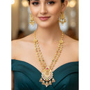 Everlasting Quality Jewels Royal Pota Stone And Pearl Necklace Set