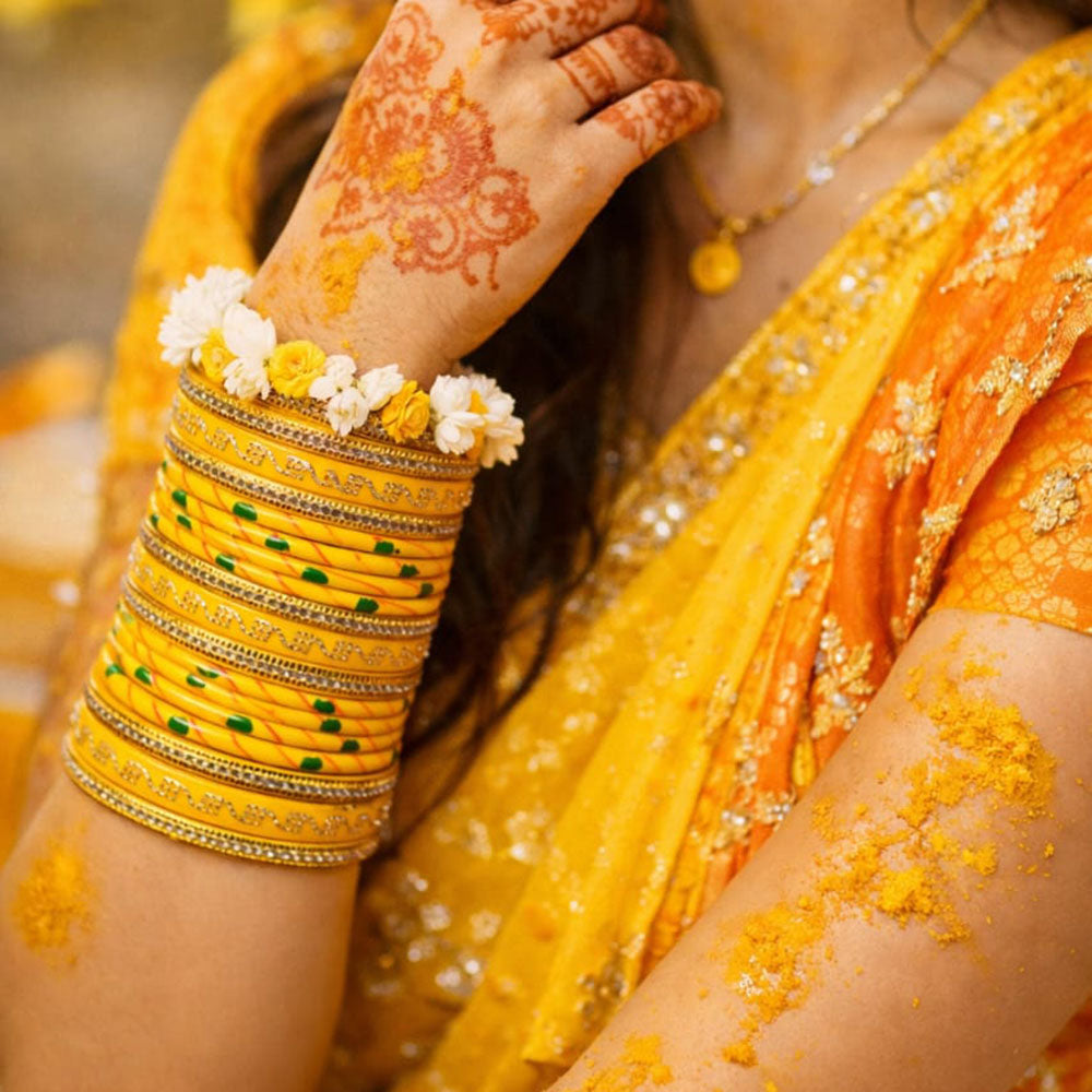 Everlasting Quality Jewels Traditional Lehti Bangles Set