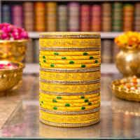 Everlasting Quality Jewels Traditional Lehti Bangles Set