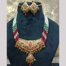 Everlasting Quality Jewels Graceful Pota Stone And Pearl Necklace Set