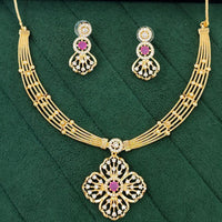 Everlasting Quality Jewels Shimmering American Diamond Necklace Set