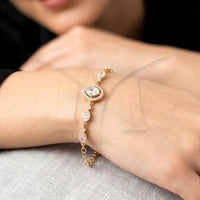 Everlasting Quality Jewels Royal Polki Kundan Stone Bracelet 
