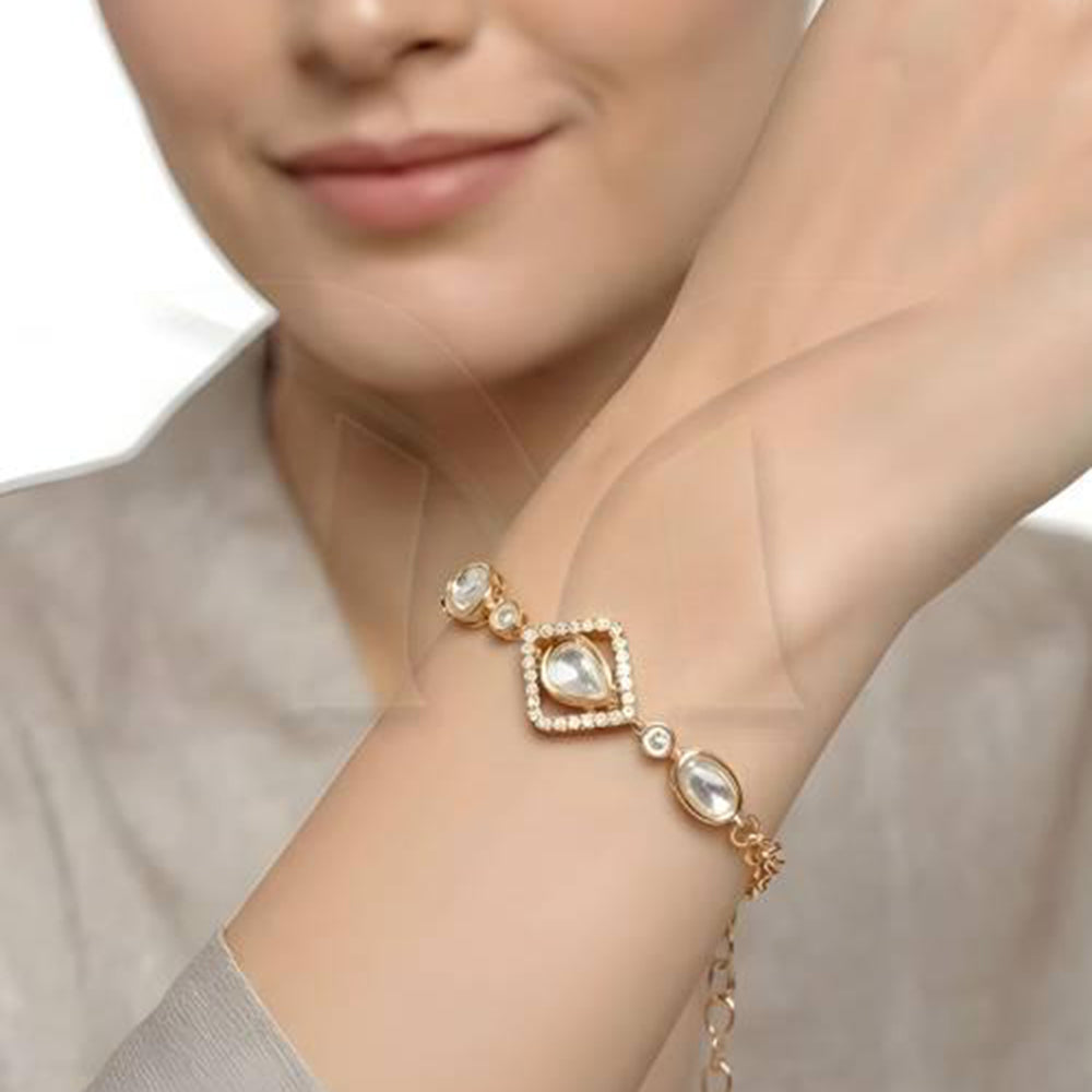 Everlasting Quality Jewels Royal Polki Kundan Stone Bracelet