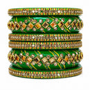 Everlasting Quality Jewels Premium Pearl Jaipuri Laakh Bangles Set