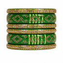 Everlasting Quality Jewels Premium Pearl Jaipuri Laakh Bangles Set