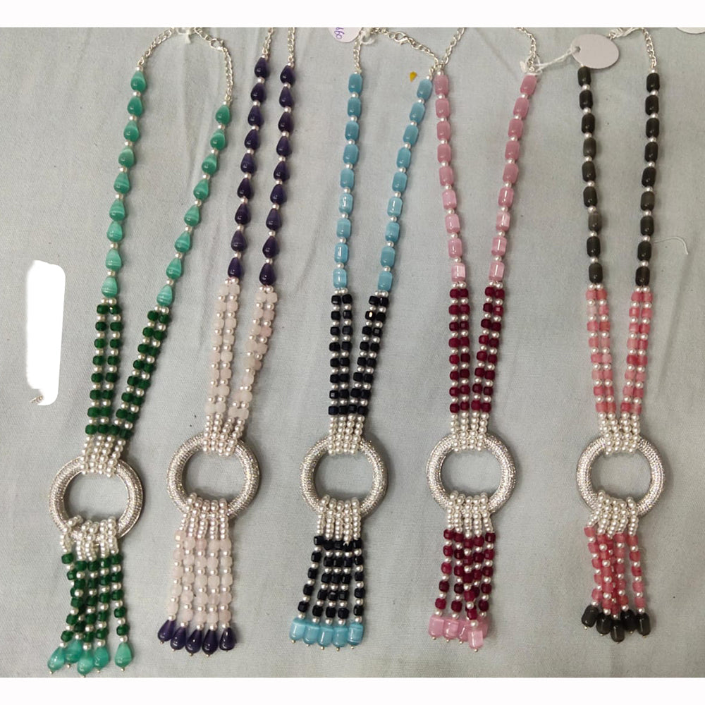 MG Beads Royal Look Austrian Stone And Beaded Long Necklace