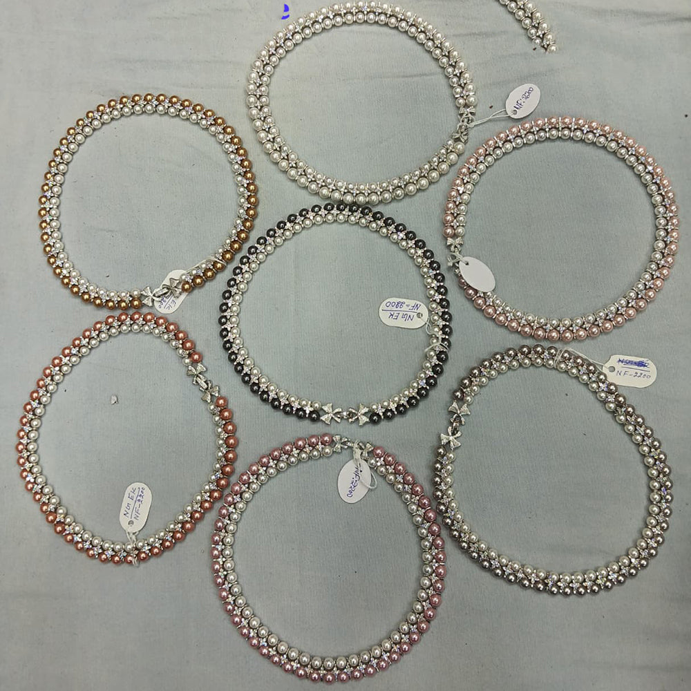 MG Beads Royal Look Austrian Stone And Beaded Necklace