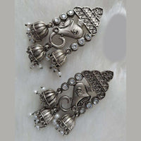 Darshana Jewels Oxidized Plated Ganesha Dangler Earrings