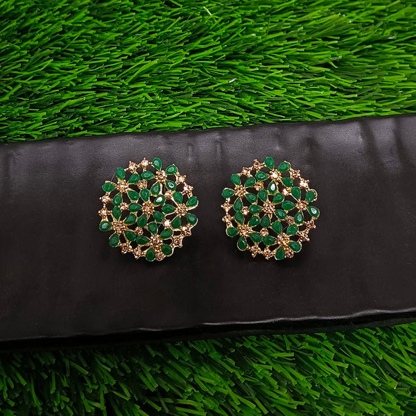 Darshana Jewels Gold Plated Stud Earrings