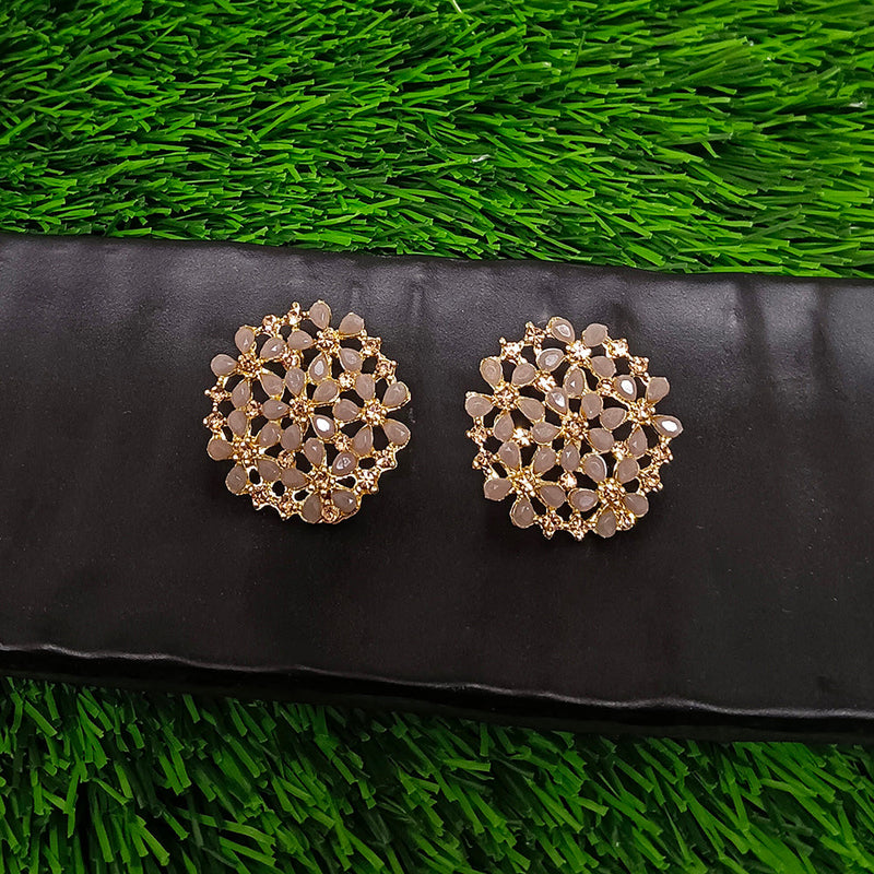 Darshana Jewels Gold Plated Stud Earrings