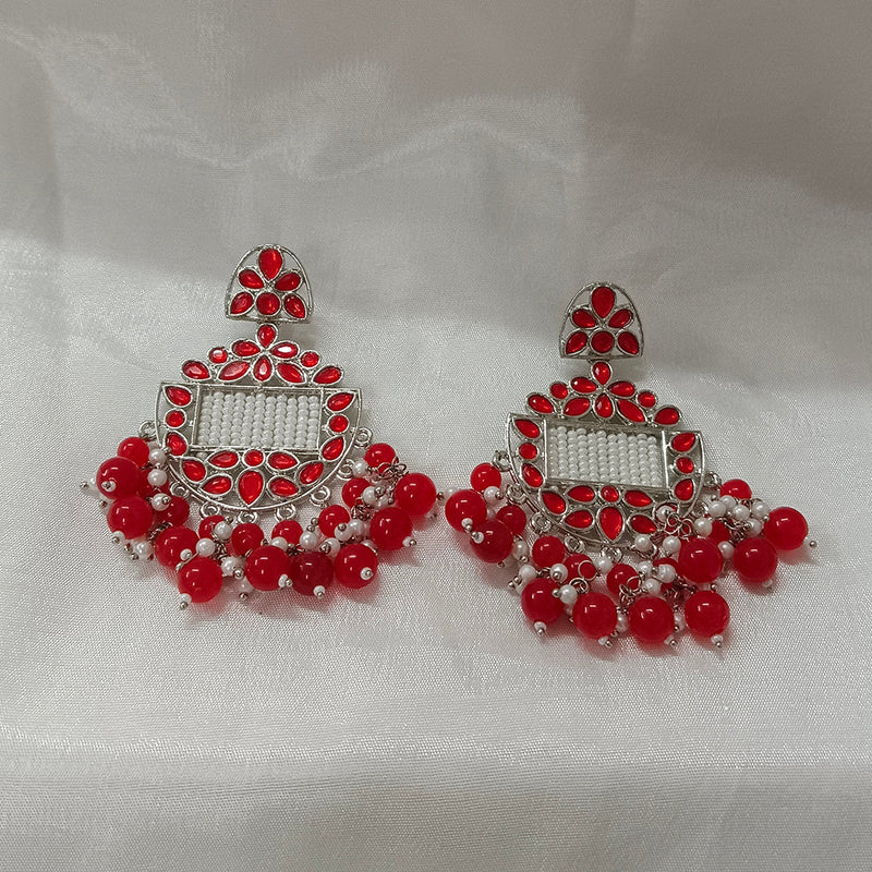 Darshana Jewels Silver Plated Dangler Earrings