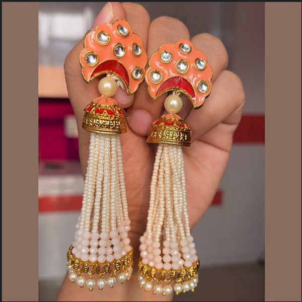 Darshana Jewels Gold Plated Jhumki Earrings