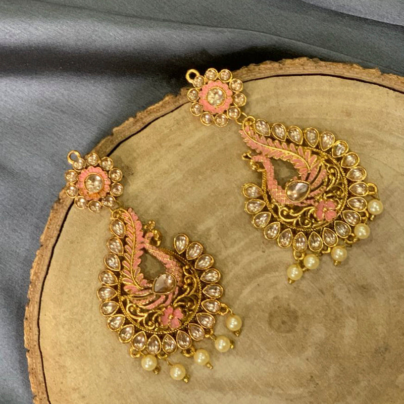 Darshana Jewels Gold Plated Dangler Earrings