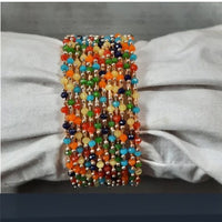 Darshana Jewels Gold Plated Beads Bangles Set