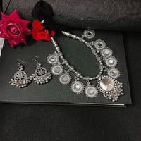 Darshana Jewels Oxidised Plated Long Necklace Set