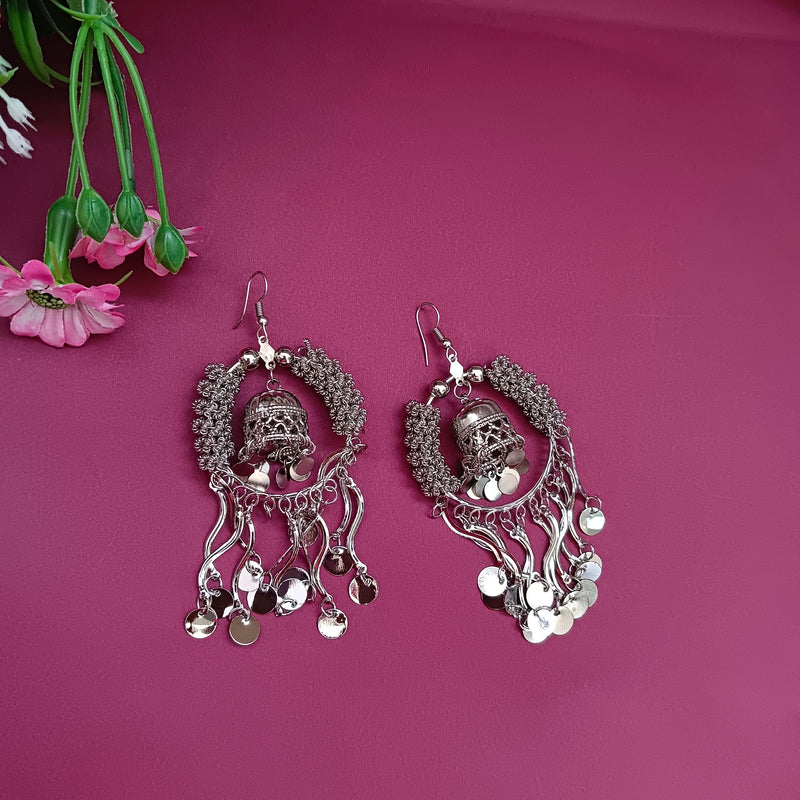 Darshana Jewels Oxidised Plated Dangler Earrings