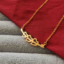 Urthn Heart Shape Chain Pendant - 113114607RG (Pack Of 6)