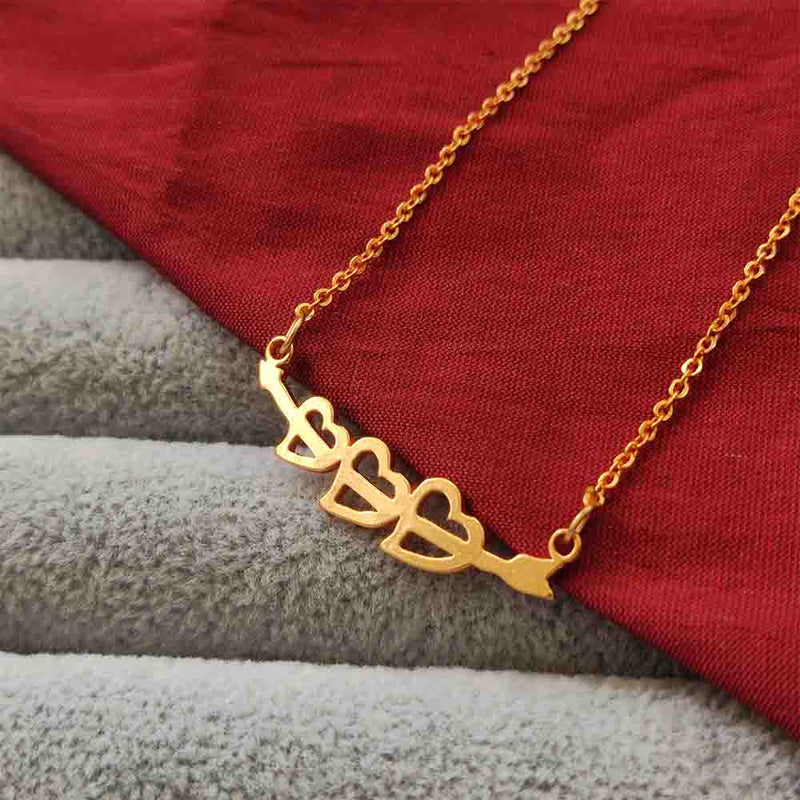 Bhavi jewels Stainless Steel Heart Shape Chain Pendant