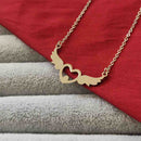 Urthn Heart Wings Chain Pendant - 113114610RG (Pack Of 6)