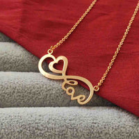 Darshana Jewels Infinity Heart Shape Chain Pendant