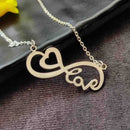 Darshana Jewels Stainless Infinity Love Shape Chain Pendant