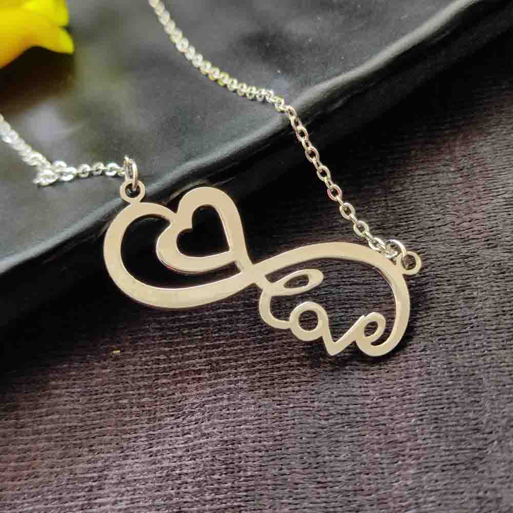 Darshana Jewels Infinity Heart Shape Chain Pendant