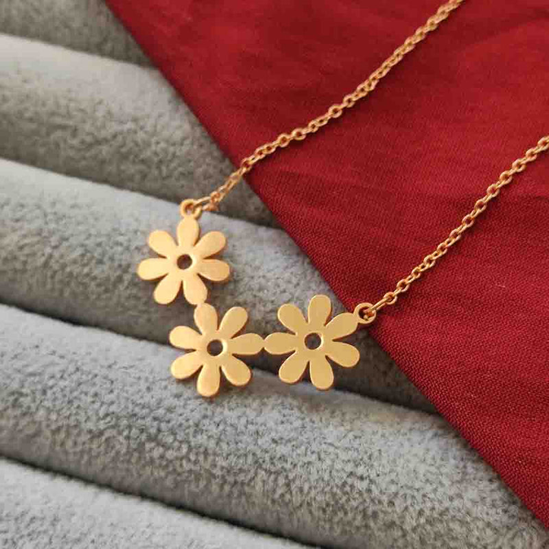 Bhavi jewels Stainless Flower Shape Chain Pendant