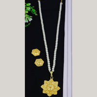 Mahavir Dye Gold Plated Chain Pendent Set