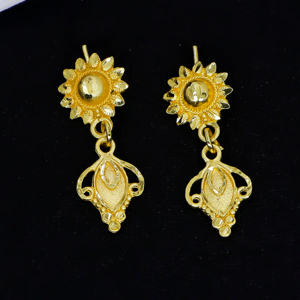 Mahavir Gold Plated Dangler Earrings