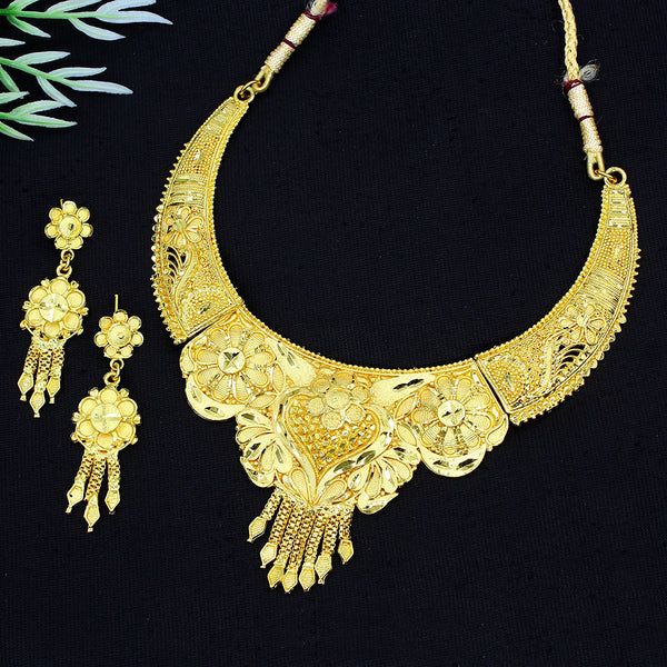 Mahavir Dye Gold Plated Necklace Set
