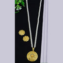 Mahavir Dye Gold Plated Chain Pendent Set