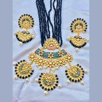 Sanshray Gold Plated Kundan & Meenakari Necklace Set