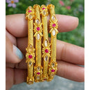 Sanshray Elegant Pota Stone Ethnic Bangles Set