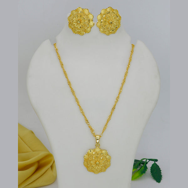 Mahavir Gold Chain Pendant Set