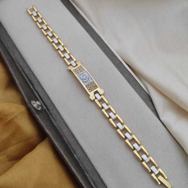 Lalita Creation Gold Plated Mens Bracelet \ Rakhi