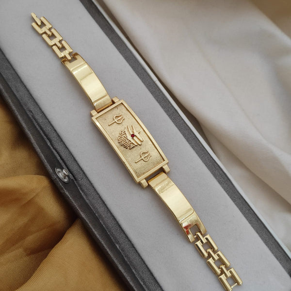 Lalita Creation Gold Plated Mens Bracelet \ Rakhi
