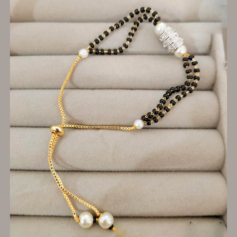 Lalita Creation 2 Tone Plated Mangalsutra Bracelets