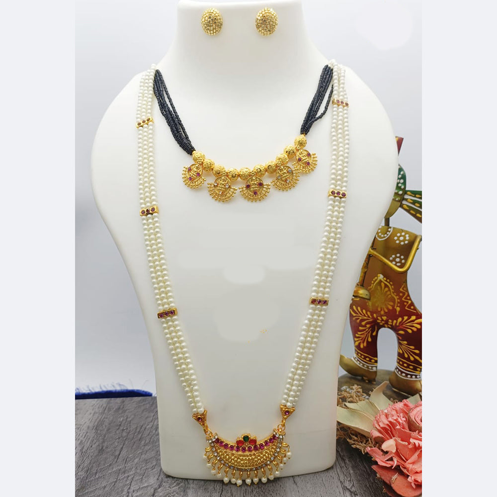 Lalita Creation Gold Plated Combo Set