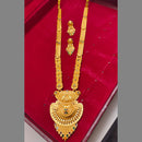 Lalita Creation Gold Plated Long Necklace Set