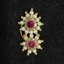 Lalita Creation Gold Plated Austrian Stone Nath