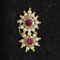 Lalita Creation Gold Plated Austrian Stone Nath