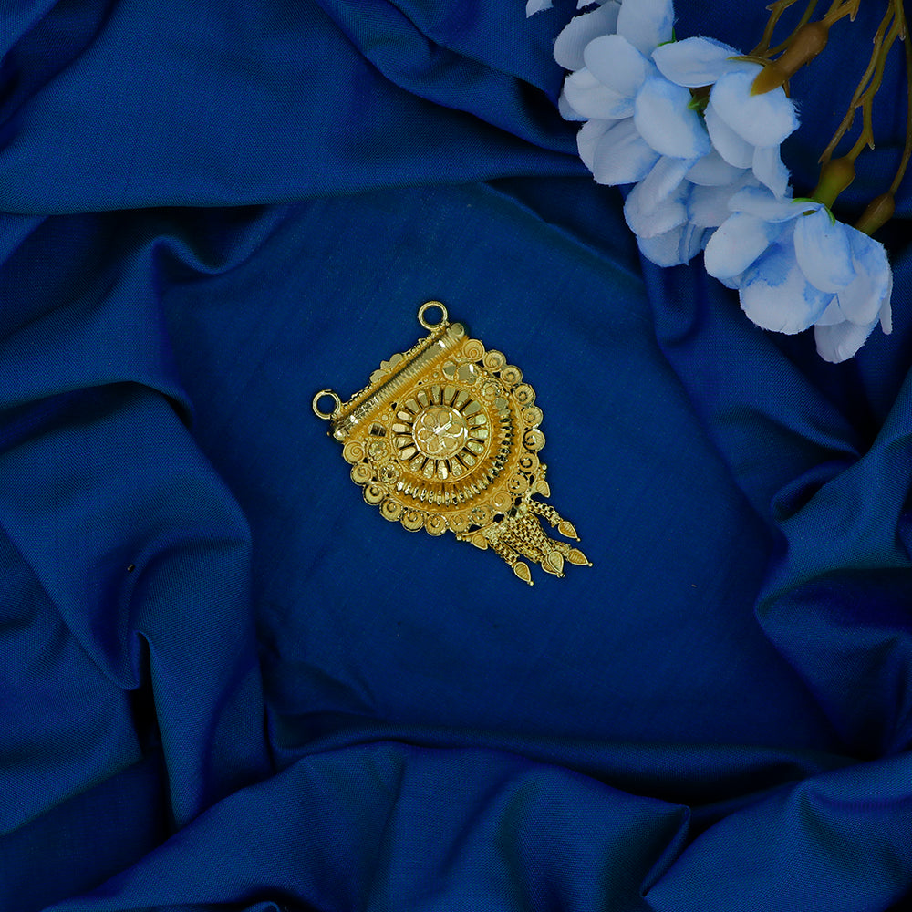 Mahavir Stylish DYE Gold Plated Pendant for Women