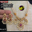 FS Collection Gold Plated AD Stone Necklace Set