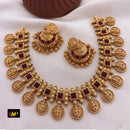 FS Collection Gold Plated Pota Stone Necklace Set