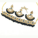FS Collection Gold Plated Crystal Stone Necklace Set