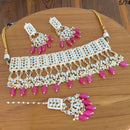 FS Collection  Gold Plated Kundan Stone Necklace Set